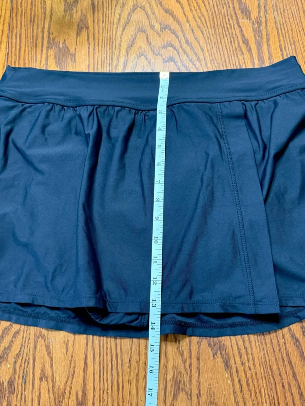 Anne Cole Swim Skirt Black Side Slit Size XXL New - Picture 13 of 13